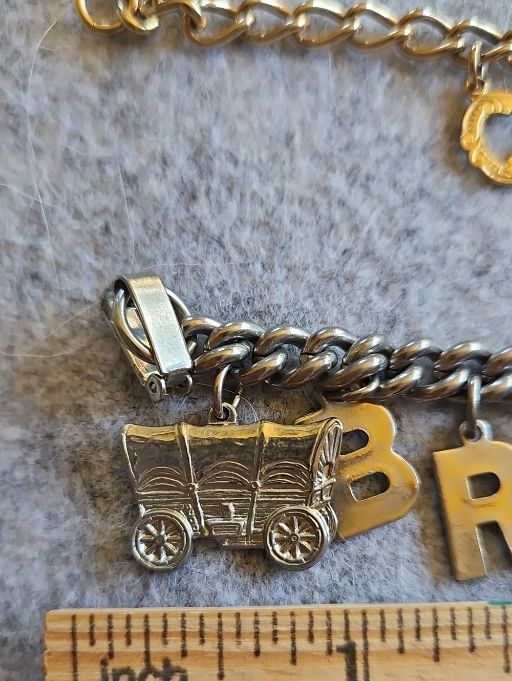Vintage Gold-Tone Charm Nameplate Bracelets - Canada Washington DC & More - Picture 8 of 8